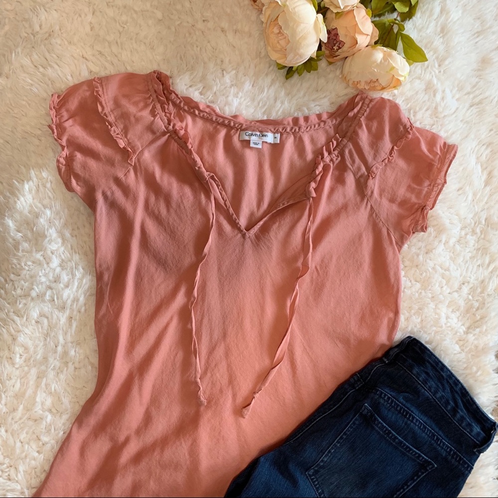 Calvin Klein Pink Rose colored blouse